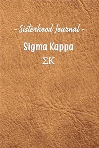 Sisterhood Journal Sigma Kappa