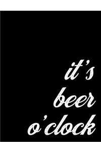 Beer Lover Weekly and Monthly Planner 2020 Present for a Beer Sommelier - It's Beer O'Clock