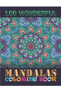 100 Wonderful Mandalas Coloring Book