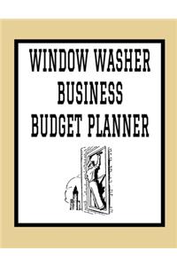 Window Washer Business Budget Planner