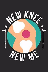 New Knee New Me Journal - Get Well Soon Knee Gift - Knee Surgery Recovery Gift Diary
