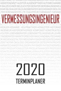 Vermessungsingenieur - 2020 Terminplaner