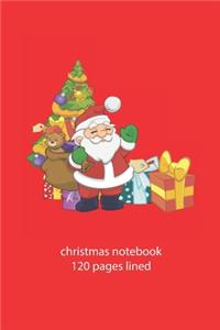 christmas notebook 120 pages lined