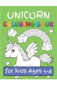 Unicorn Coloring Book for Kids Ages (4-8)