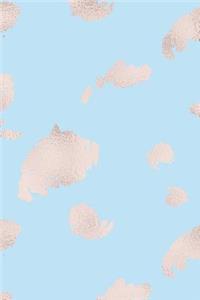 Cute Pattern Rose Gold Sketchbook