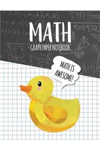 Math Graph Paper Notebook