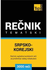 Srpsko-Korejski Tematski Recnik - 3000 Korisnih Reci