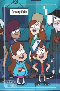 Notebook: Gravity Falls Medium College Ruled Notebook 129 Pages Lined 7 X 10 in (17.78 X 25.4 CM)
