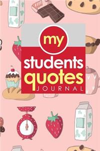 My Students' Quotes Journal