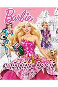 Barbie Coloring Books : Coloring Book VoL.1-2: stress Relieving coloring book