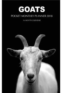 Goats Pocket Monthly Planner 2018