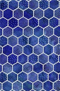 Bullet Journal Notebook Polka Dots and Hexagons Pattern 12