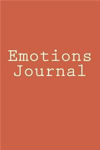 Emotions Journal: Writing Journal