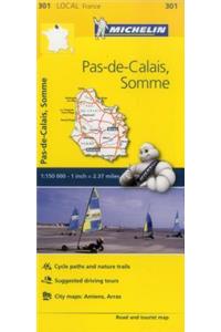 Pas-de-Calais, Somme - Michelin Local Map 301