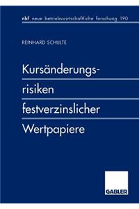 Kursänderungsrisiken Festverzinslicher Wertpapiere