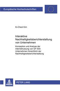 Interaktive Nachhaltigkeitsberichterstattung Von Unternehmen