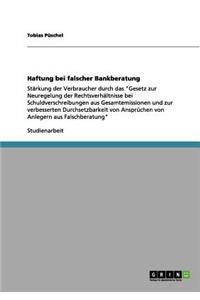 Haftung bei falscher Bankberatung