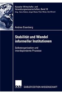 Stabilität Und Wandel Informeller Institutionen