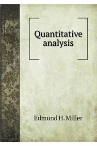 Quantitative analysis