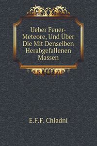 Ueber Feuer-Meteore, Und Über Die Mit Denselben Herabgefallenen Massen