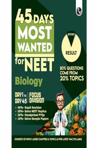 PW 45 Days NEET Most Wanted Biology for NEET UG 2024 Chapter wise Revision Based on 80-20 rule with Sample Papers and Handpicked Past Year Questions