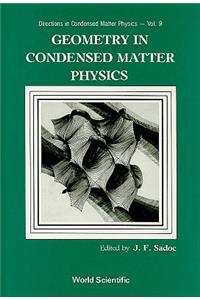 Geometry in Condensed Matter Physics