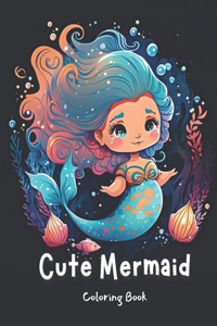 Cute Mermaid Coloring Book