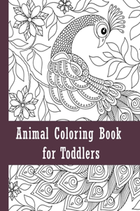 Animal coloring book for toddlers