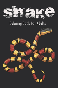Snake Coloring Book For Adults