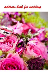 address book for wedding