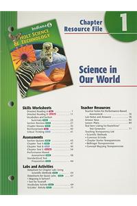 Holt Science & Technology Indiana Grade 6 Chapter 1 Resource File: Science in Our World