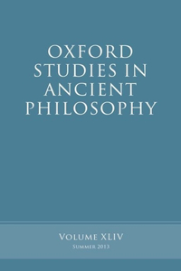 Oxford Studies in Ancient Philosophy