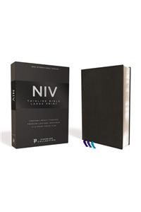 Niv, Thinline Bible, Large Print, Premium Leather, Goatskin, Black, Premier Collection, Comfort Print