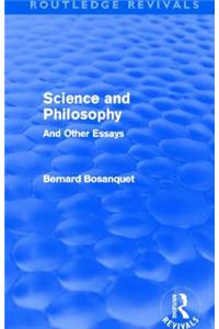 Science and Philosophy (Routledge Revivals)