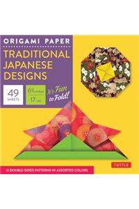 Origami Paper - Traditional Japanese Designs - Small 6 3/4