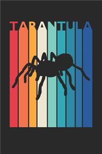 Vintage Tarantula Notebook - Gift for Animal Lover - Colorful Tarantula Diary - Retro Tarantula Journal