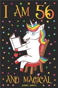 Unicorn Journal I am 56 and Magical