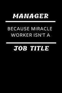 Funny Managerial Notebook