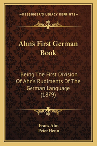 Ahn's First German Book