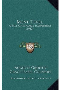 Mene Tekel