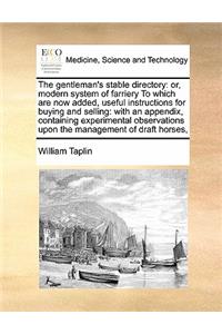 The gentleman's stable directory