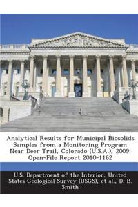 Analytical Results for Municipal Biosolids Samples from a Monitoring Program Near Deer Trail, Colorado (U.S.A.), 2009