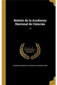 Boletin de la Academia Nacional de Ciencias; t. 8
