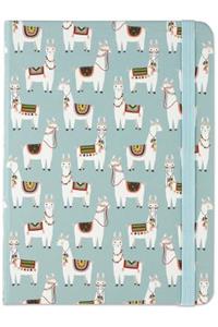 Jrnl Mid Llamas (Blue)