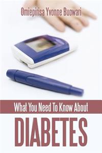 What You Need To Know About Diabetes