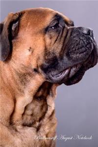 Bullmastiff August Notebook Bullmastiff Record, Log, Diary, Special Memories, to Do List, Academic Notepad, Scrapbook & More