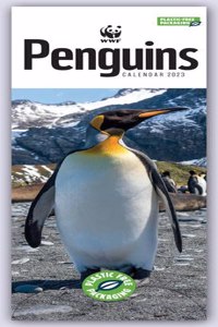 2023 Wwf, Penguins Slim Calendr Plastic Free
