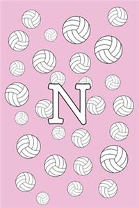N Volleyball Notebook