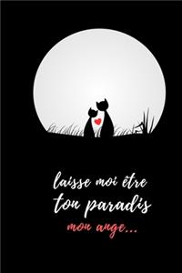 Carnet de notes lignés avec des questions sur votre couple idéal pour la saint valentin