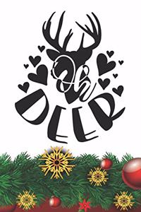 Oh Deer - Deer Design Notebook